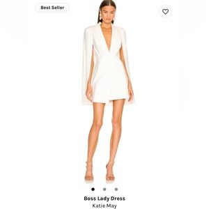 Revolve best seller white Katie May boss lady dress